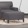 VidaXL Taburet, gri, 70x55x41 cm, piele ecologică