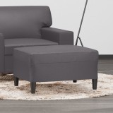 vidaXL Taburet, gri, 70x55x41 cm, piele ecologică
