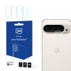 Folie de protectie Camera Spate 3MK Protection pentru Google Pixel 9 Pro XL, Sticla Flexibila, Set 4 bucati, Transparenta