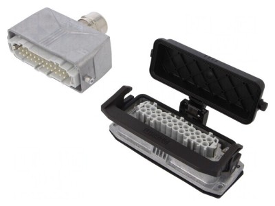 Conector HDC 24 pini 500V 16A tată-mamă foto