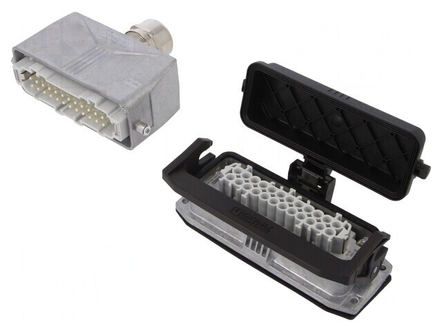 Conector HDC 24 pini 500V 16A tată-mamă