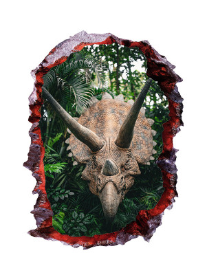 Sticker decorativ cu Dinozauri, 85 cm, 4401ST-1 foto