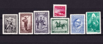 ✅RO 1931 LP 89 &amp;quot;Centenarul Armatei Romane &amp;quot;, serie , subtieri pe verso ! , MH foto