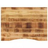 VidaXL Blat birou cu decupaj curbat 100x80x2,5cm lemn masiv mango brut