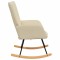 Scaun balansoar, crem, material textil - 5