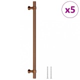 Cumpara ieftin Manere de dulap, 5 buc., bronz, 224 mm, otel inoxidabil