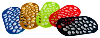Set 5 capace de săpunieră compatibile model Wave &amp;ndash; printate 3D din PLA biodegradabil &amp;ndash; Multicolor foto