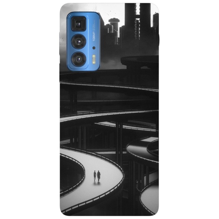Husa compatibila cu Motorola G20 model Grey Future, Silicon, TPU, Viceversa