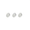 Set 3 magneti foarte puternici, gri, disc, simplu, 5 mm X 2 mm