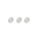Set 3 magneti foarte puternici, gri, disc, simplu, 7 mm X 2 mm