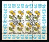 URSS 1986 - Flori, KLB cu stampila prima zi