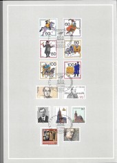Germania FDC 1990 27 timbre aniversare 500 ani posta