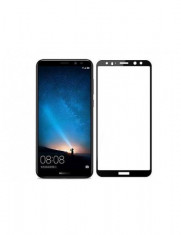 Folie de sticla 5D, Huawei Mate 10 Lite, neagra, securizata, full screen, antisoc, durabila foto