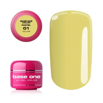 Gel UV Silcare Base One Pastel - Yellow 01, 5g foto