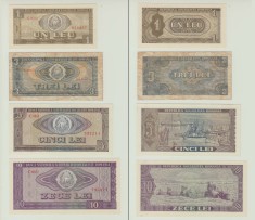 SET COMPLET 1 LEU 1966 UNC +3 LEI 1966 VF +5+10 +25+50 +100 LEI 1966 UNC, B1.168