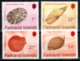 Falkland 1986, Mi #440-443**, fauna marina, scoici, cochilii, MNH! Cota 12 &euro;!, Nestampilat