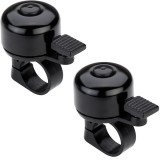 Cumpara ieftin Set 2x Mini sonerie pentru bicicleta din aluminiu,diametru 34 mm - Negru