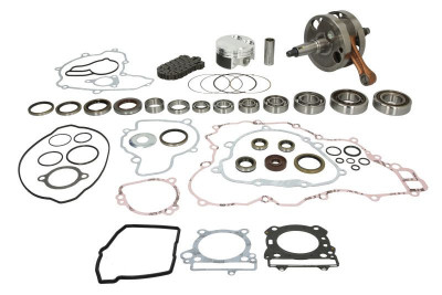 Engine repair kit. tłok STD (a set of gaskets with seals. crankshaft. gearbox bearing. piston. shaft bearing. water pump and shaft repair kit) KTM EXC foto