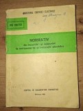 Normativ de incercari si masurari la echipamente si instalatii electrice