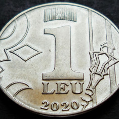 Moneda 1 LEU - Republica MOLDOVA, anul 2020 * cod 2218 B