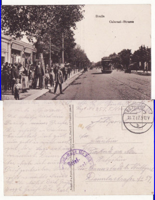 Braila -Strada Calarasi-tramvai, militara, WWI, WK1 foto