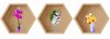Sticker Orhidee 3D - Nise Hexagon Lemn