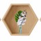 Sticker Orhidee 3D - Nise Hexagon Lemn