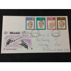 Anglia 1980 - Dirijori, serie pe FDC