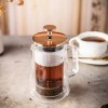 Infuzor cafea, ceai, cu piston, sticla, culoare cupru, 0,35 L Klausberg