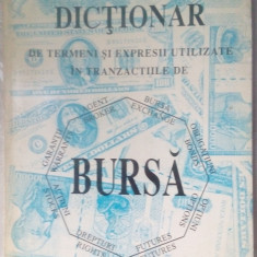 DICTIONAR DE TERMENI SI EXPRESII UTILIZATE IN TRANZACTIILE DE BURSA (1994)