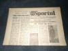 ZIARUL SPORTUL 11 MARTIE 1985