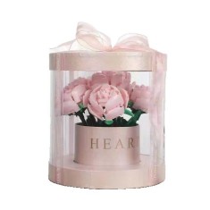 Set de Constructie Trandafiri, Flippy, 20.5x19.5cm, Buchet de Trandafiri in Cutie Roz foto