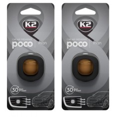 Pachet 2 x odorizant auto K2 poco man (Barbatesc)
