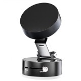 Suport magnetic cu ventuză și braț reglabil &ndash; pentru telefon, birou sau mașină, negru, &icirc;nălțime 12,4 cm