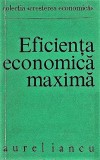 Eficienta economica maxima Aurelian Iancu 1972