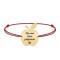 Elma - Bratara personalizata snur profesoara din argint 925 placat cu aur galben 24K