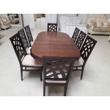 SET MARCO 56 MASA 160/195 CM + 8 SCAUNE PERSONALIZABIL PE CULORI