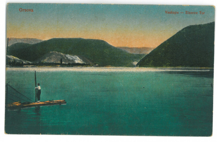 2649 - ORSOVA, Ponton pescaresc, Romania - old postcard - unused - 1918