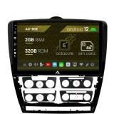 Navigatie Skoda Octavia 2, Android 12, E-Octacore 2GB RAM + 32GB ROM, 10.1 Inch - AD-BGE10002+AD-BGRKIT048v2