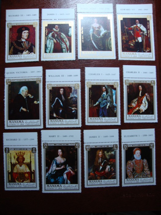 MANAMA SERIE MONARHIA BRITANICA MNH