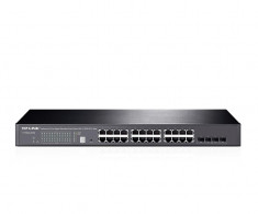 Tp-link jetstream 24-port gigabit stackable smart switch with 4 10gesfp+ foto