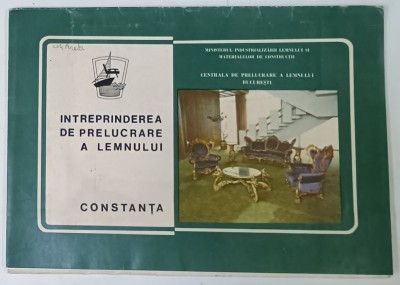 INTREPRINDEREA DE PRELUCRARE A LEMNULUI , CONSTANTA , MAPA DE PREZENTARE CU PLANSE ,ANII &amp;#039; 70 foto