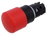 Comutator Siguranță EAO 22mm, Cap Ciupercă Roșu, 2 Poziții