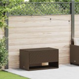 VidaXL Cutie de perne de exterior maro 100x55x55,5 cm Poly Rattan