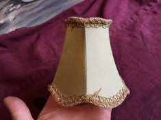 Design / Decor - abajur textil pentru lustra veioza aplica sau lampa ! foto