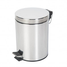 Cos gunoi rotund cu pedala Casa Plastor Promo, inox, 3L