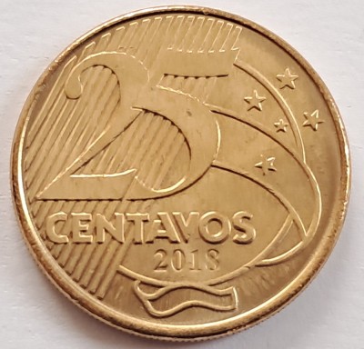 Brazilia, 25 Centavos 2018 foto