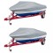 Gossi huse de barca, 2 buc., gri, lungime 488-564 cm latime 239 cm