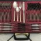 Set tacamuri / Valiză - Solingen - Nivella - 69 piese - aurite - 12 persoane