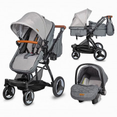 Carucior transformabil 3in1 Coccolle Ambra Urban Grey 2021 foto